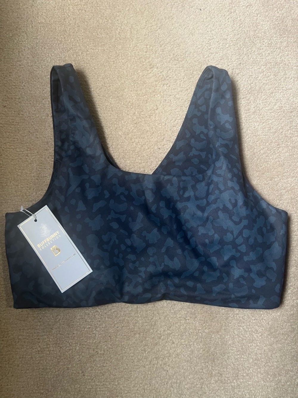 BuffBunny Navy Camouflage Bralette